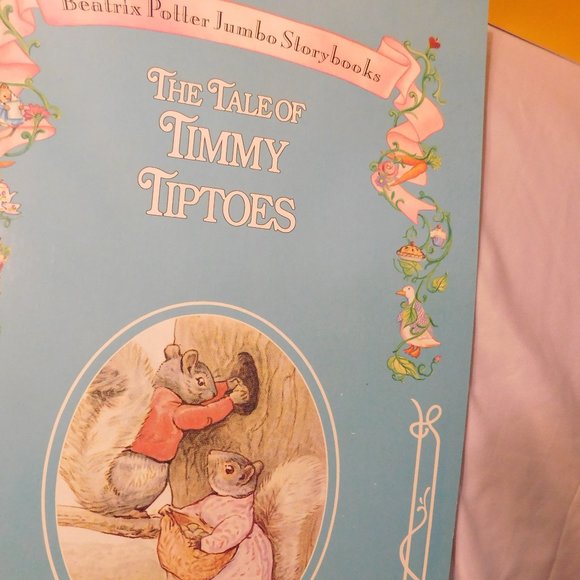 BEATRIX POTTER JUMBO STORY BOOKS BENJAMIN BUNNY TIMMY TIPTOES THE FLOPSY BUNNIES - Picture 3 of 10